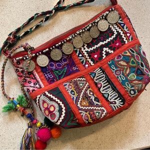 RAGA Multicolor Boho Crossbody Purse